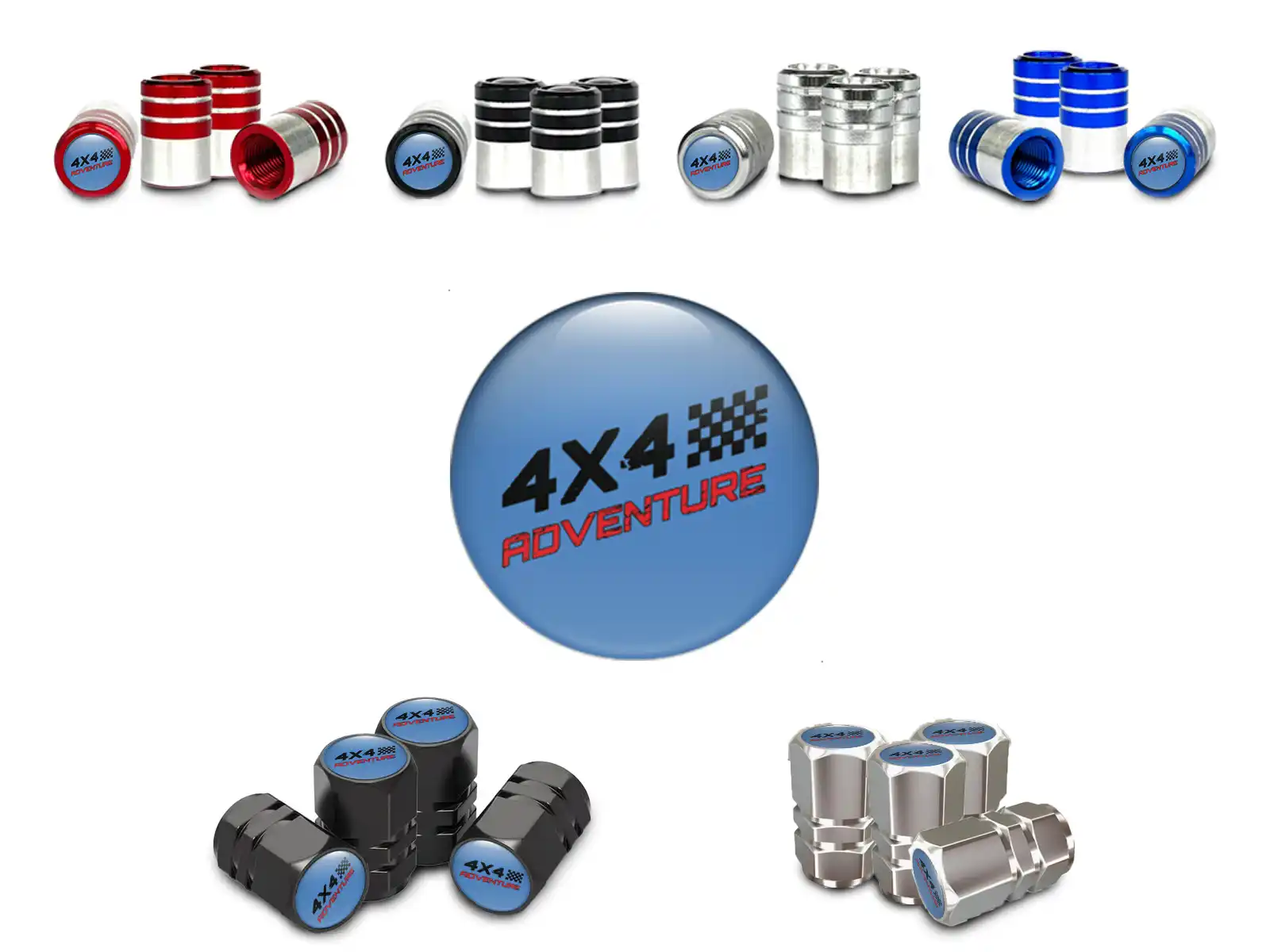 Tire Valve Covers for Bicycles Pro Style Finish
